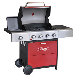 <span style='color: #333333;'>Meteor Red 4 Burner BBQ</span>